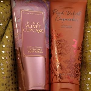 2 new with tags Bathand Bodyworks velvet cupcake Bodycreams